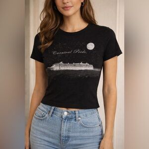 Carnival Black Crop Top